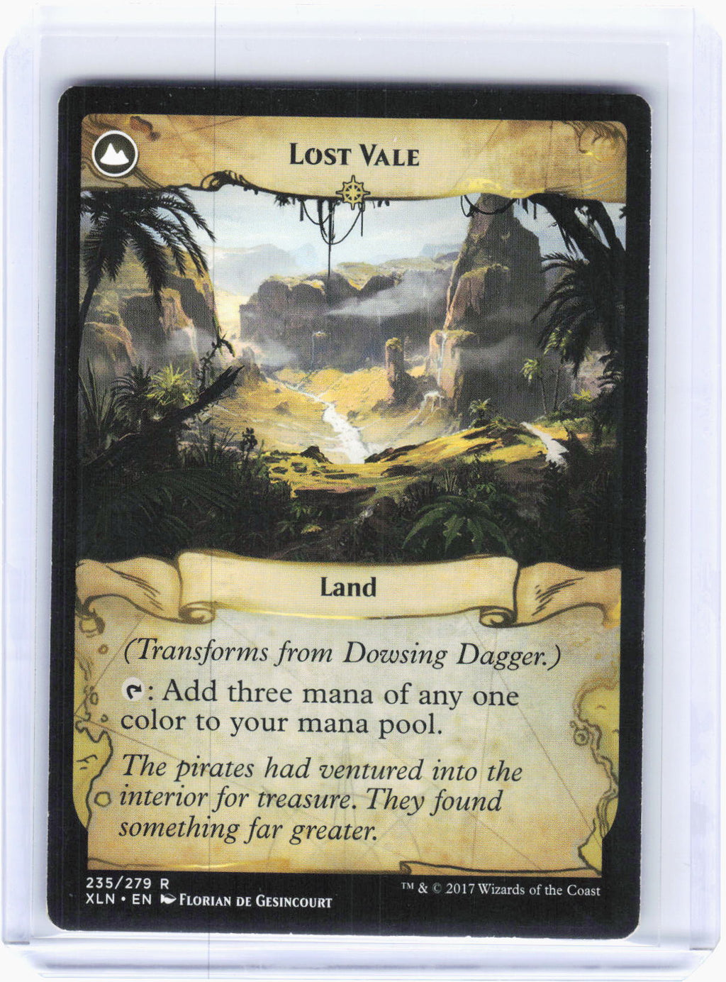 2017 Magic: The Gathering—Dowsing Dagger #235 Ixalan—Rare Non-Foil