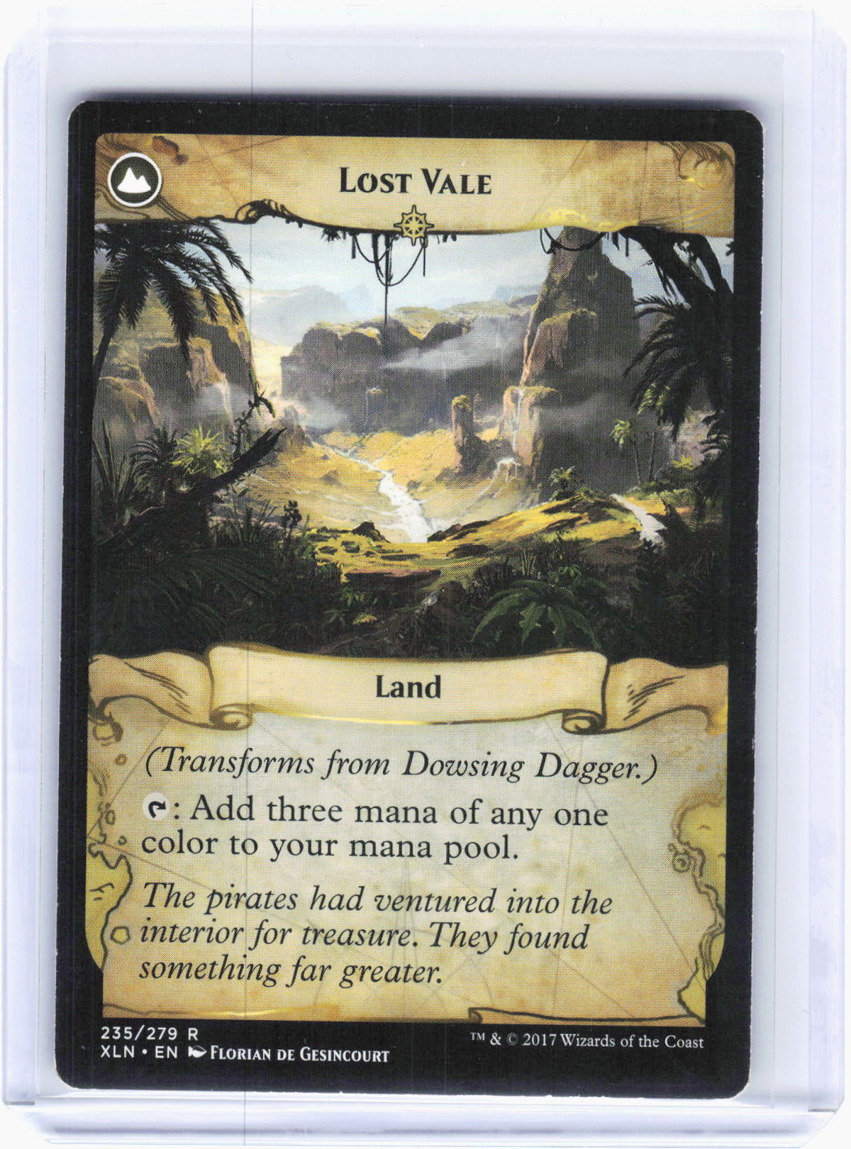 2017 Magic: The Gathering—Dowsing Dagger #235 Ixalan—Rare Non-Foil