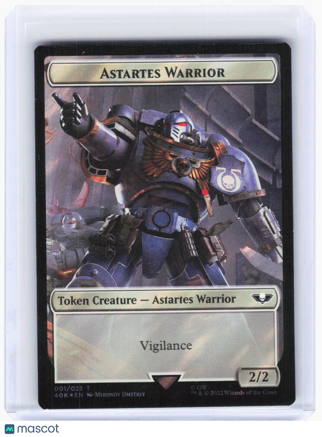 2022 Magic: The Gathering—Astartes Warrior // Robot (Surge Foil) #1 40K —Token