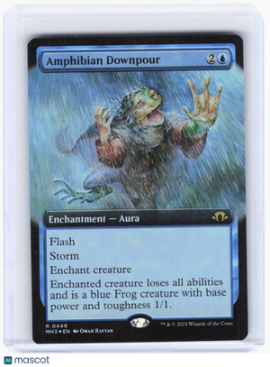 2024 Magic: The Gathering—Amphibian Downpour (Extended Art) #0449 MH3—Rare Foil