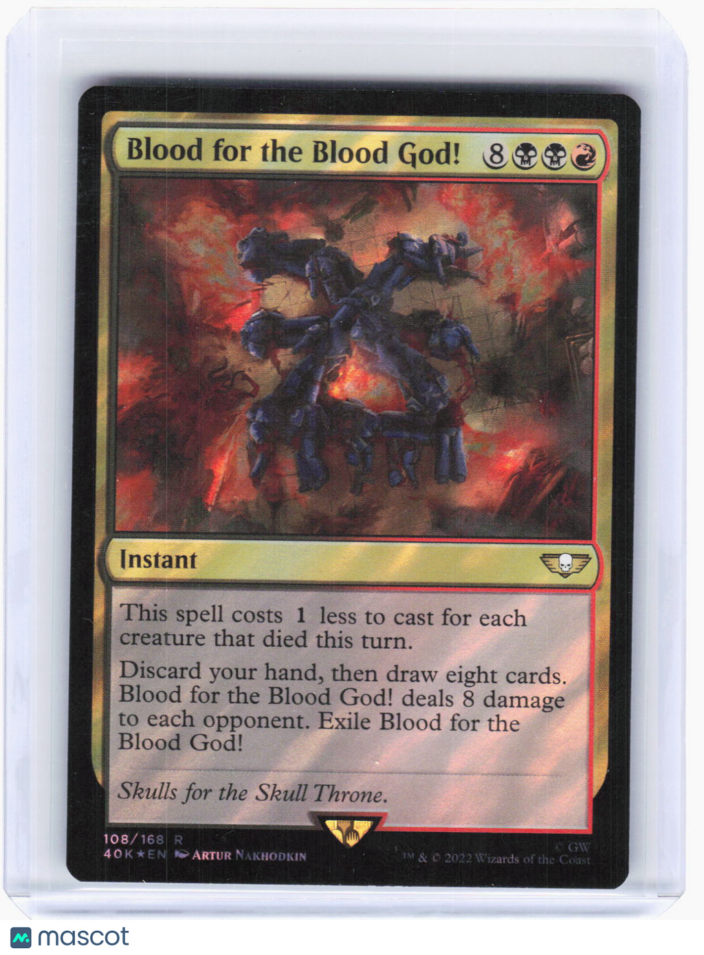 2022 Magic: The Gathering—Blood for the Blood God! (Surge Foil) #108 40K—Rare