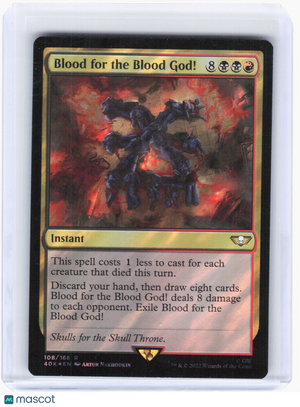 2022 Magic: The Gathering—Blood for the Blood God! (Surge Foil) #108 40K—Rare