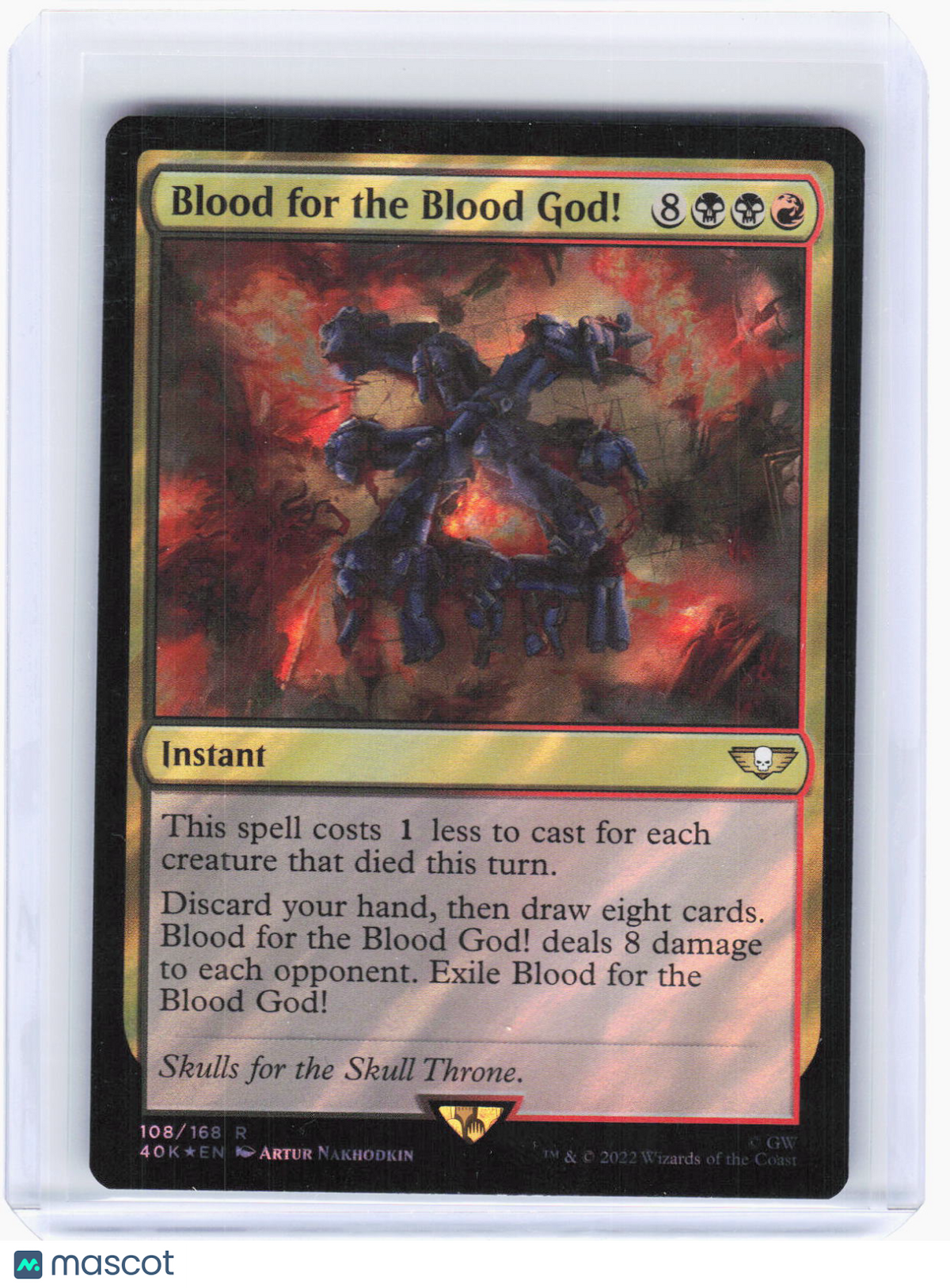 2022 Magic: The Gathering—Blood for the Blood God! (Surge Foil) #108 40K—Rare