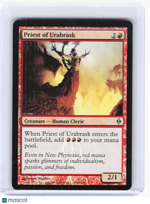 2011 Magic: The Gathering—Priest of Urabrask #90 New Phyrexia—Uncommon Foil
