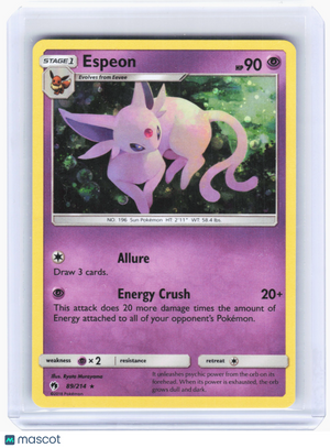 2018 Pokemon—Espeon #89/214 Blister Exclusives—Promo Cosmo Holo