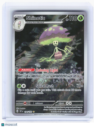 2024 Pokemon—Shiinotic #194/191 Surging Sparks—Illustration Rare Holo