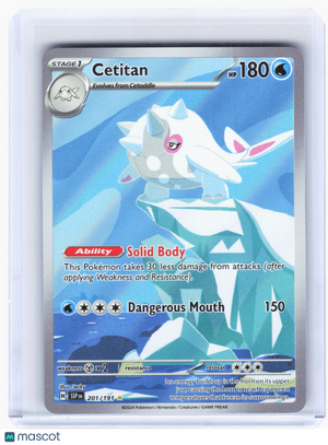 2024 Pokemon—Cetitan #201/191 Surging Sparks—Illustration Rare Holo