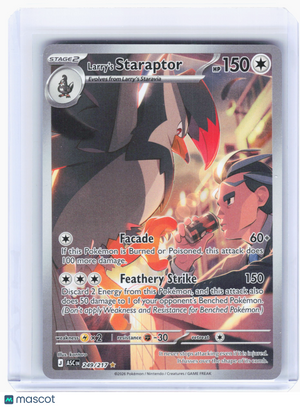 2026 Pokemon—Larry's Staraptor #249/217 Ascended Heroes—Illustration Rare Holo