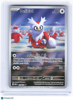 2025 Pokemon—Delibird #152/132 Mega Evolution—lllustration Rare Holo