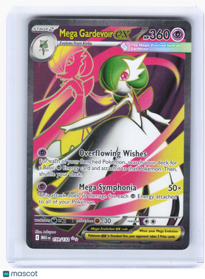 2025 Pokemon—Mega Gardevoir EX #159/132 Mega Evolution—Ultra Rare Holo