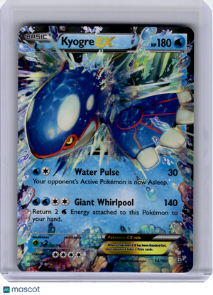 2015 Pokemon—Kyogre EX #54 Primal Clash—Ultra Rare Holo [Lightly Played]