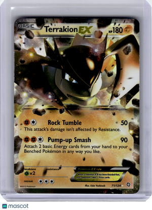 2012 Pokemon—Terrakion EX #71 Dragons Exalted—Ultra Rare Holo [Lightly Played]