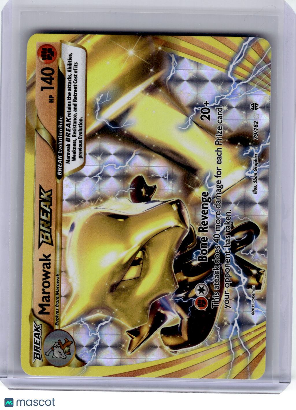 2015 Pokemon—Marowak BREAK #79 BREAKthrough—Rare BREAK Holo [Lightly Played]