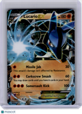 2014 Pokemon—Lucario EX #54 Furious Fists—Ultra Rare Holo [Heavily Played]