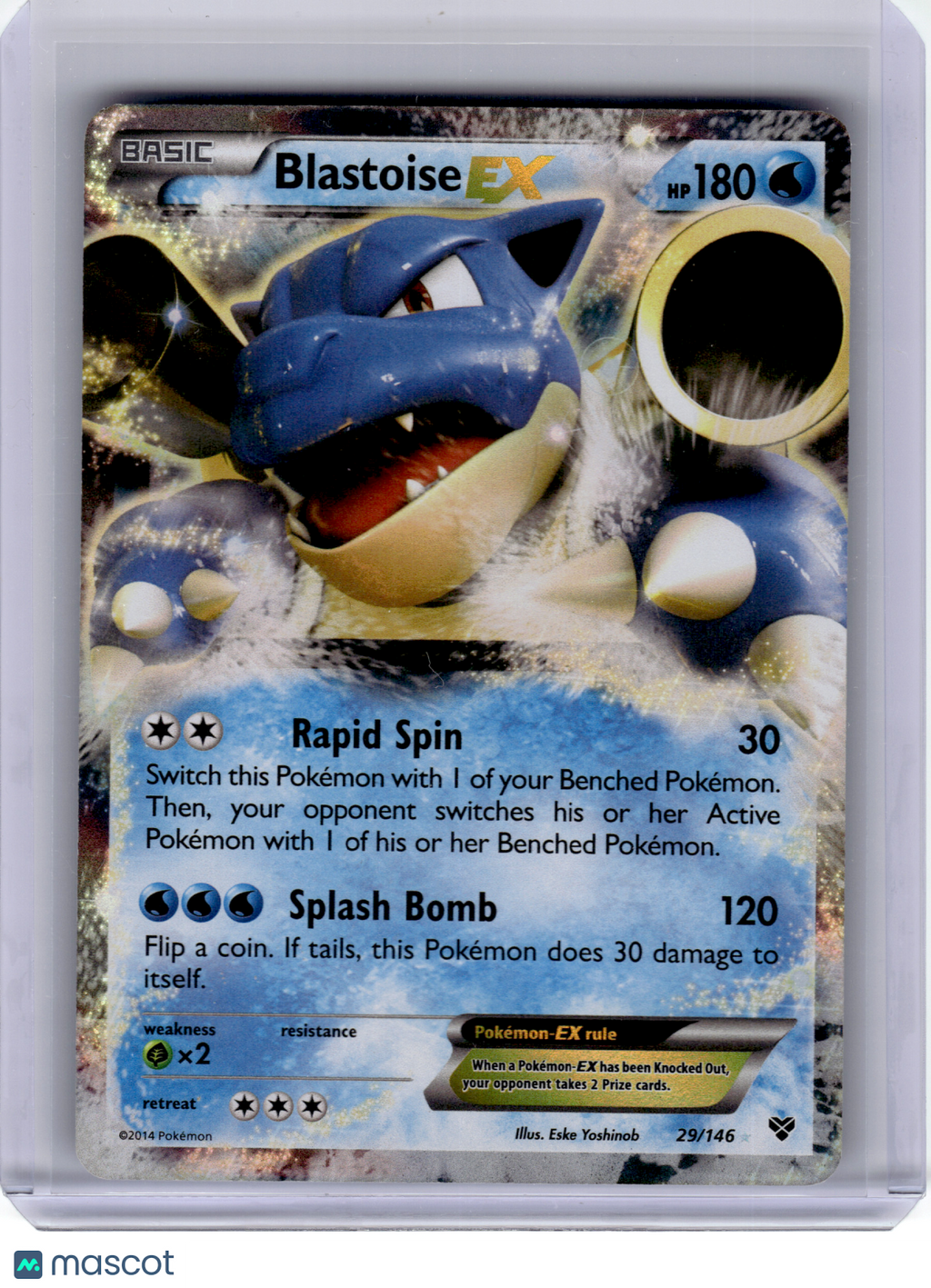 2014 Pokemon—Blastoise EX #29 XY—Ultra Rare Holo