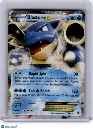 2014 Pokemon—Blastoise EX #29 XY—Ultra Rare Holo