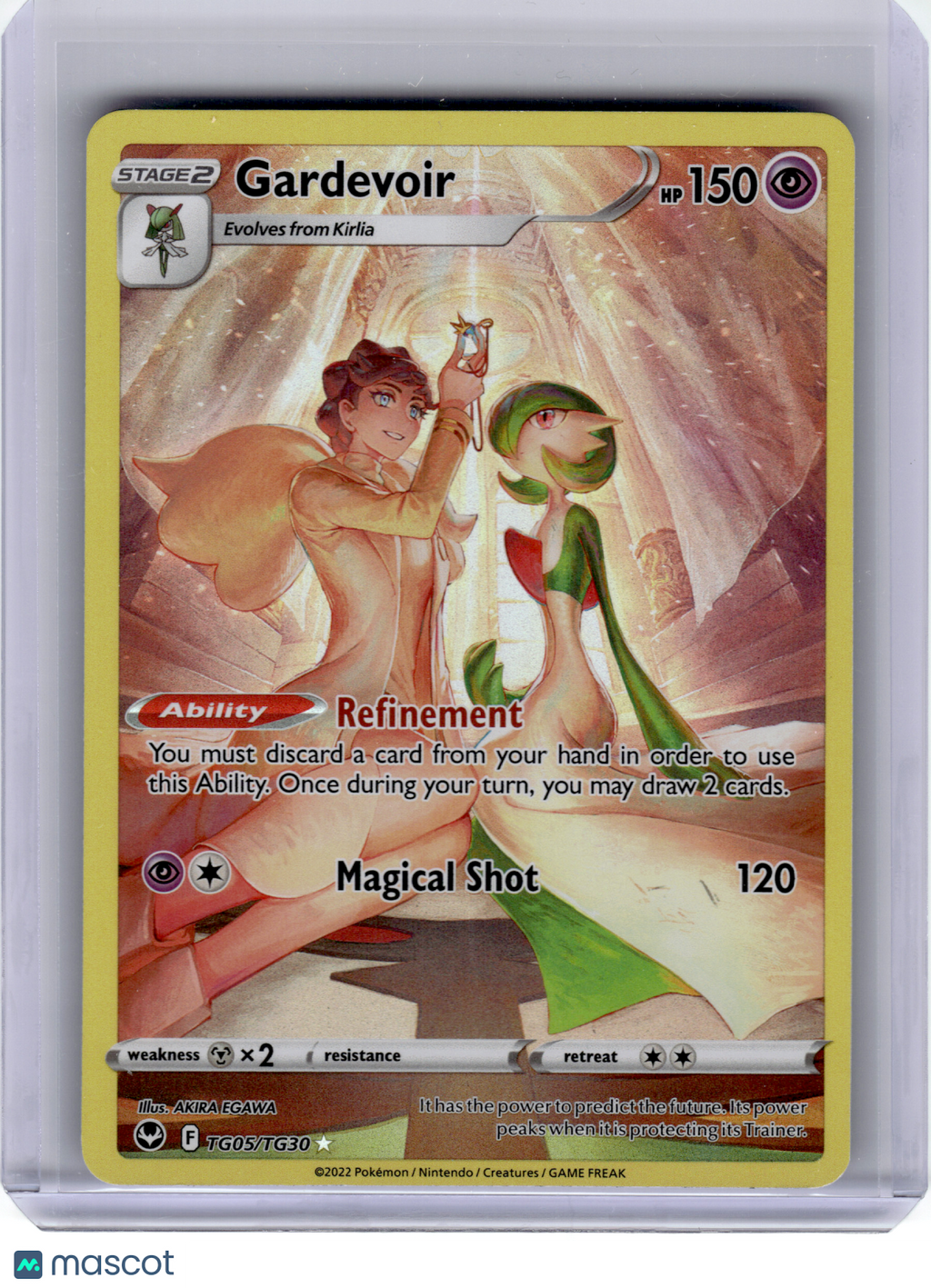 2022 Pokemon—Gardevoir #TG05 Silver Tempest Trainer Gallery—IR Holo