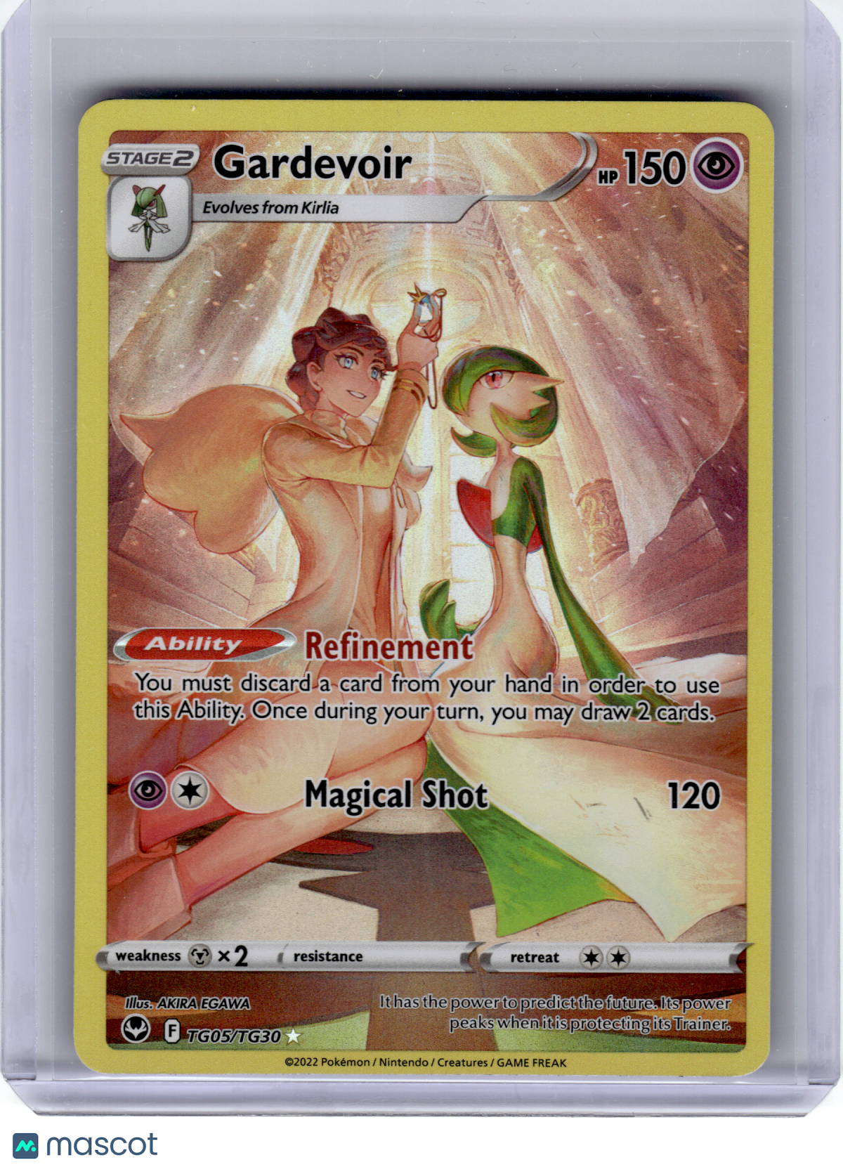 2022 Pokemon—Gardevoir #TG05 Silver Tempest Trainer Gallery—IR Holo