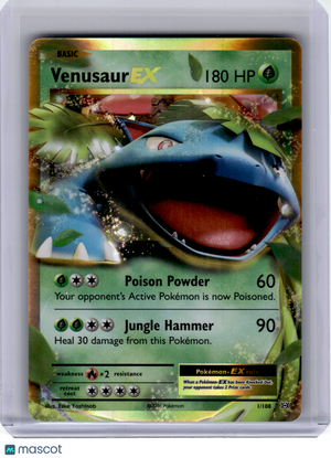 2016 Pokemon—Venusaur EX #1 Evolutions—Ultra Rare Holo