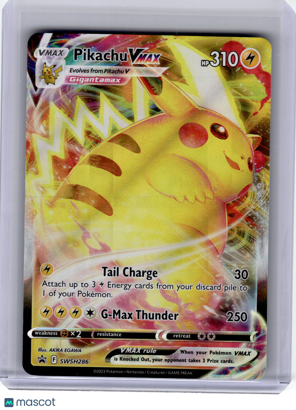 2023 Pokemon—Pikachu VMAX #SWSH286 Sword & Shield—Black Star Promo Holo