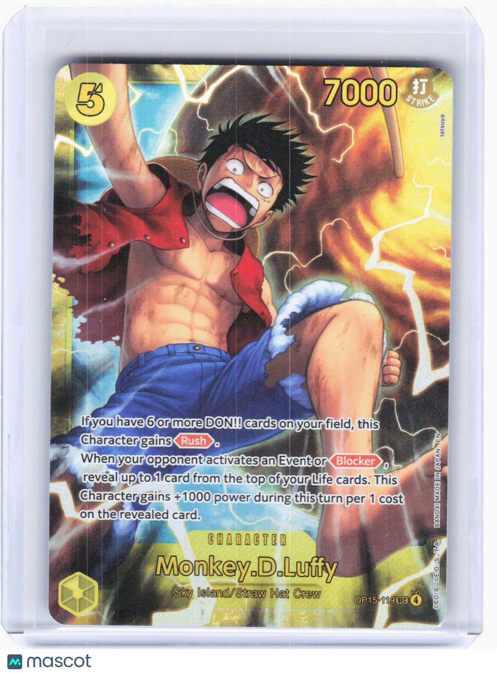 2023 One Piece CCG—Monkey.D.Luffy (OP15-119) #OP15-119—SEC Foil