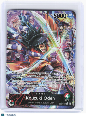 2024 One Piece Card Game—Kouzuki Oden (Alternate Art) #EB01-001—Leader Foil