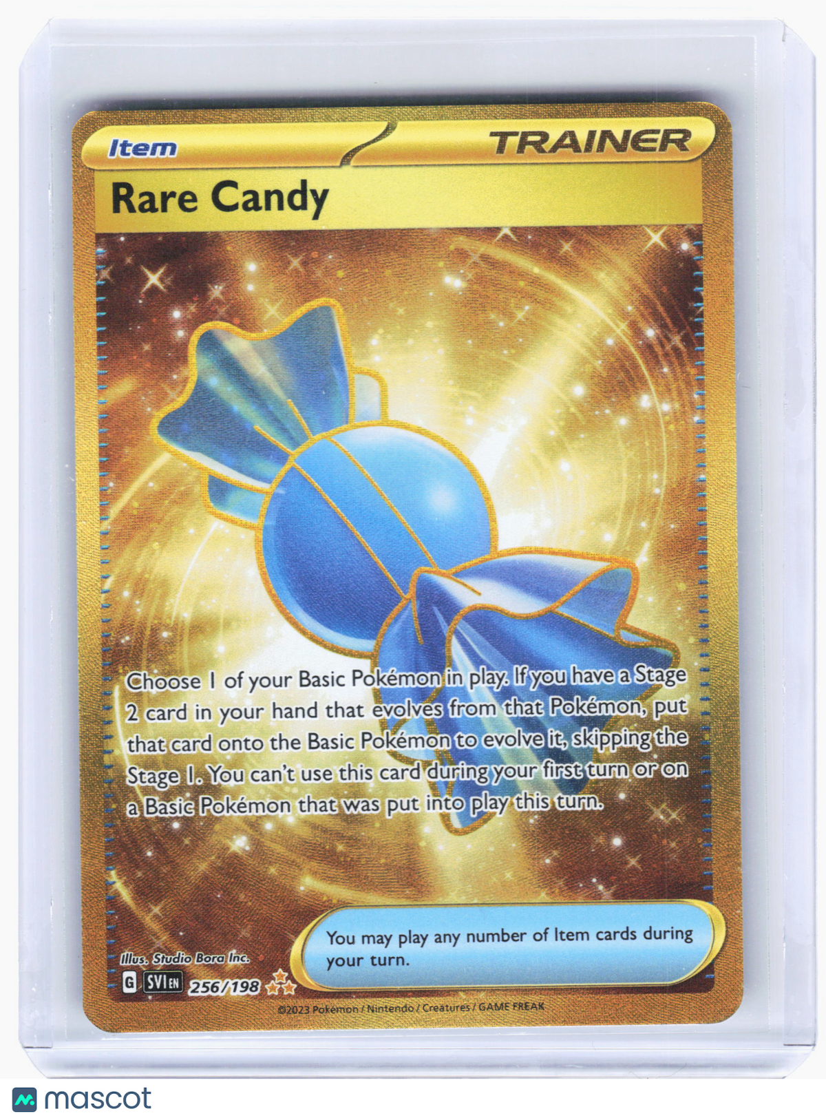 2023 Pokemon—Rare Candy #256/198 SV01: Scarlet & Violet Base Set—Hyper Rare Gold