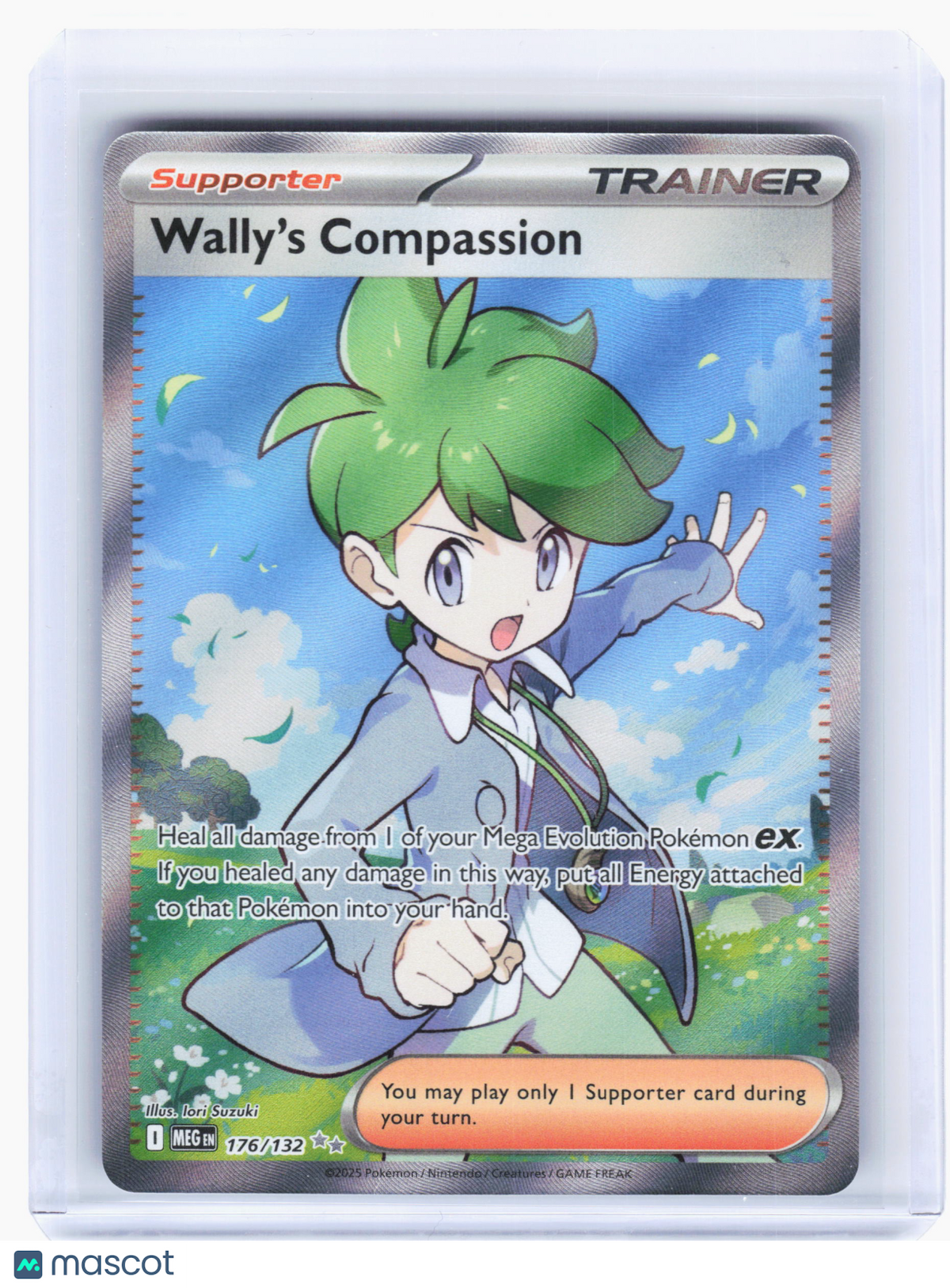 2025 Pokemon—Wally's Compassion #176/132 Mega Evolution—Ultra Rare Holo