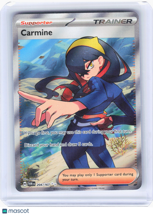 2024 Pokemon—Carmine #204/167 Twilight Masquerade—Ultra Rare Holo