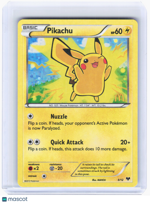 Pokemon—Pikachu #5/12 McDonald's Promos 2017—Promo Holo