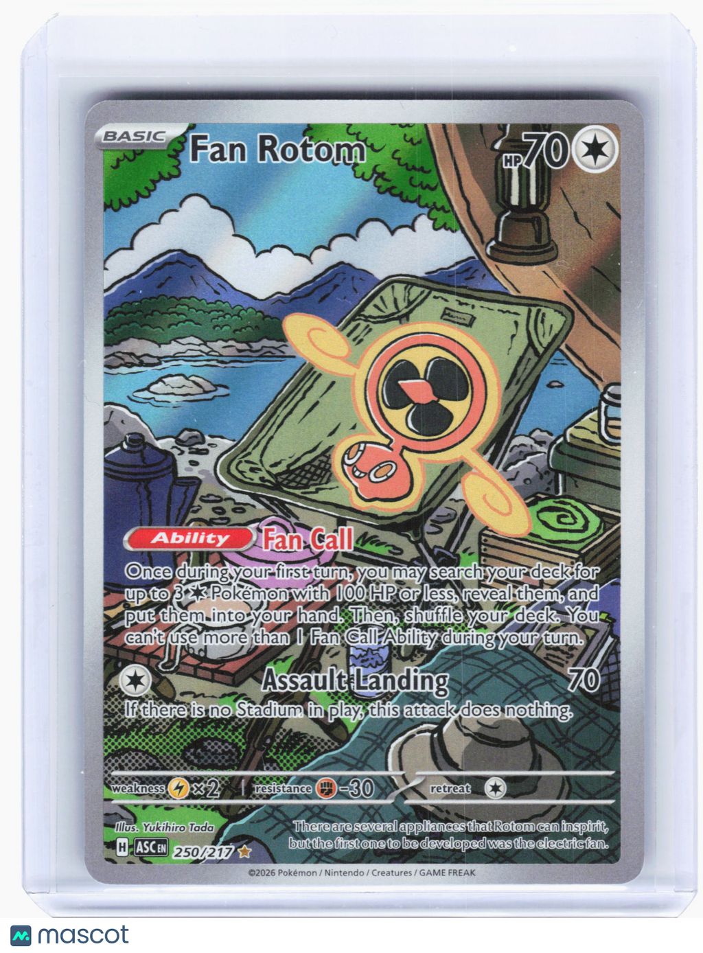 2026 Pokemon—Fan Rotom #250/217 Ascended Heroes—Illustration Rare Holo