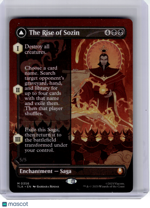 2025 MTG—The Rise of Sozin // Fire Lord Sozin #356 TLA—M Nonfoil (Borderless)