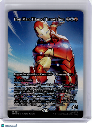 2025 Magic: TG—Iron Man, Titan of Innovation #91 MAR—Mythic Nonfoil (Borderless)