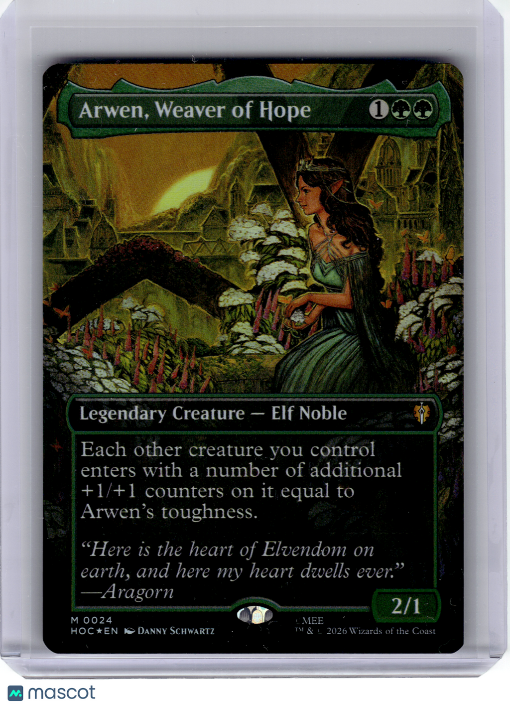 2026 MTG—Arwen, Weaver of Hope #24 The Hobbit: Eternal-Legal—M Foil (Borderless)