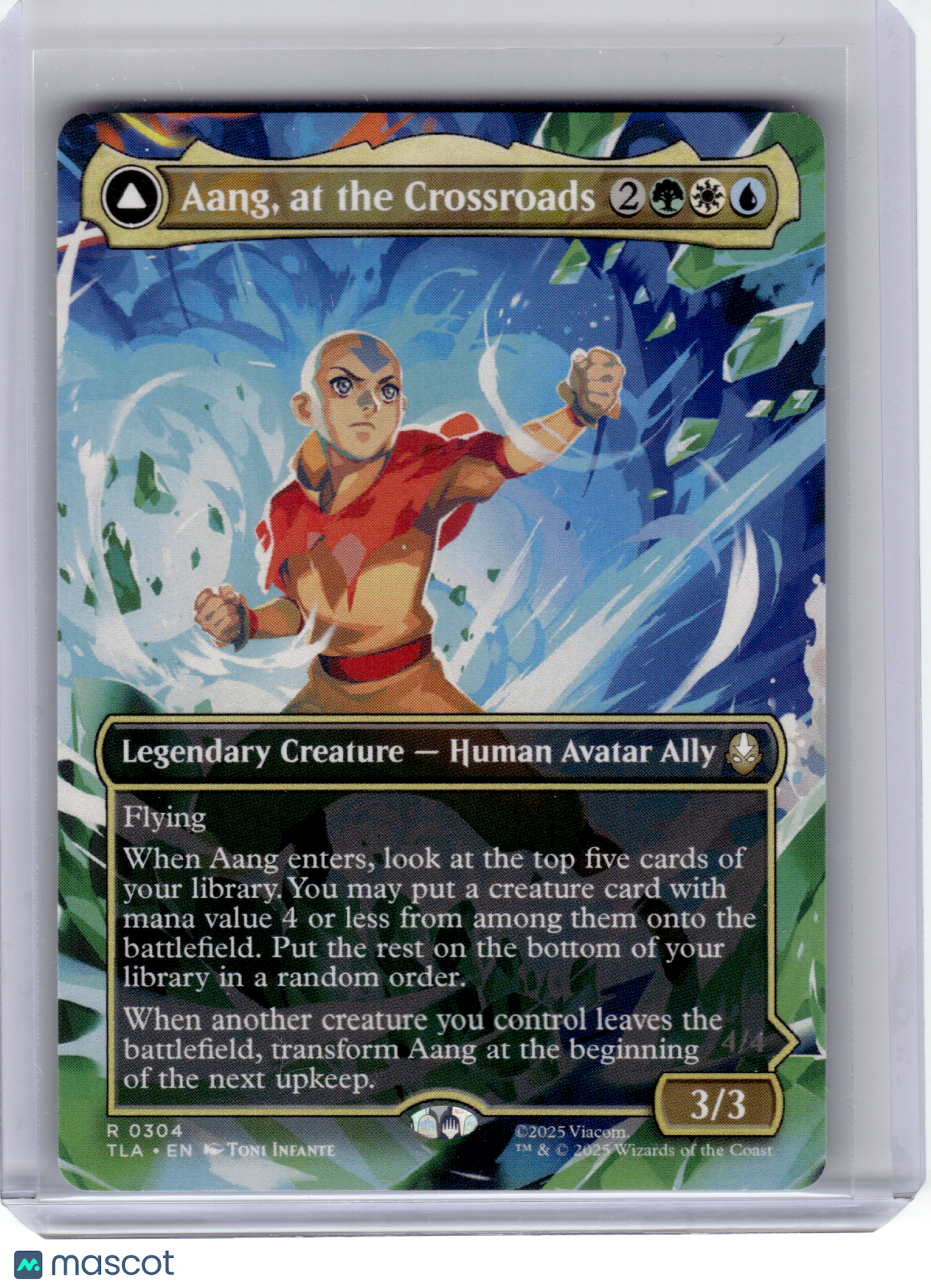 2025 Magic: TG—Aang, at the Crossroads #304 TLA—Rare Nonfoil (Borderless)