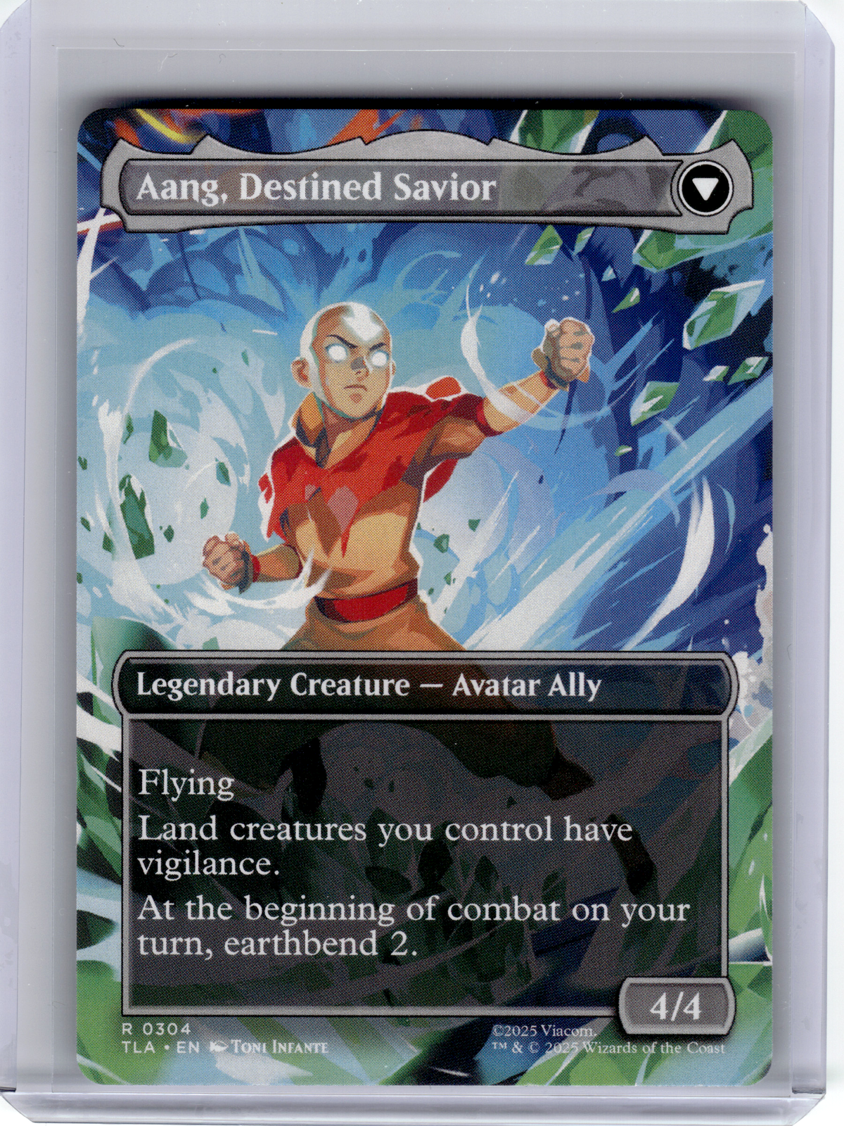 2025 Magic: TG—Aang, at the Crossroads #304 TLA—Rare Nonfoil (Borderless)