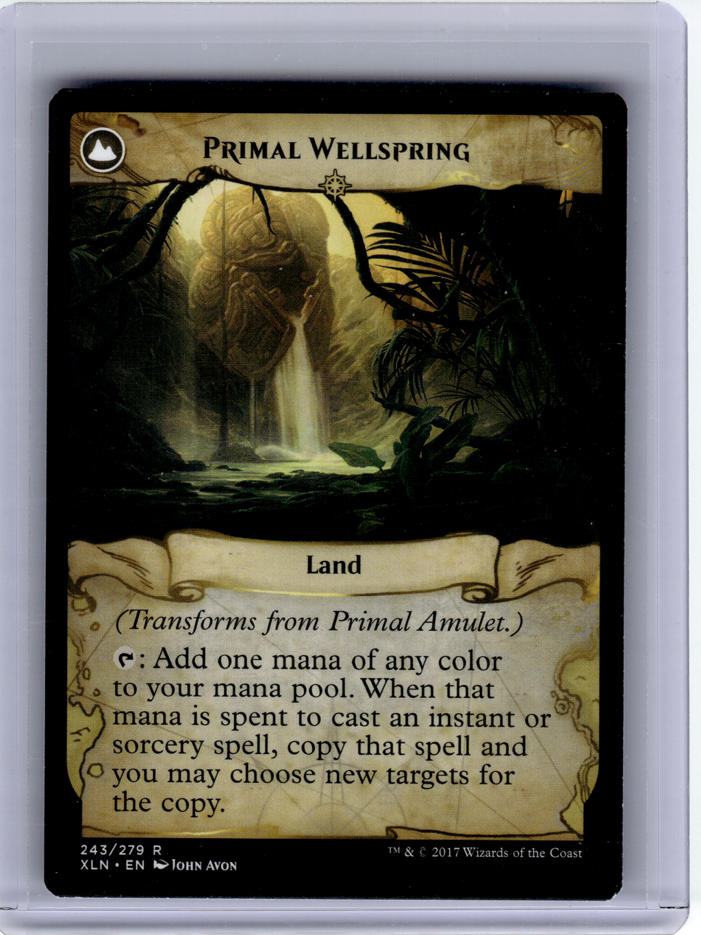 2017 Magic: TG—Primal Amulet // Primal Wellspring #243 Ixalan—Rare Nonfoil