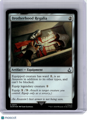 2024 MTG—Brotherhood Regalia #71 Universes Beyond: Assassin's Creed—U Foil