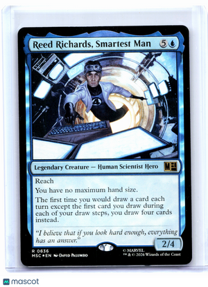 2026 Magic: The Gathering—Reed Richards, Smartest Man #0636 MSC—Rare Foil