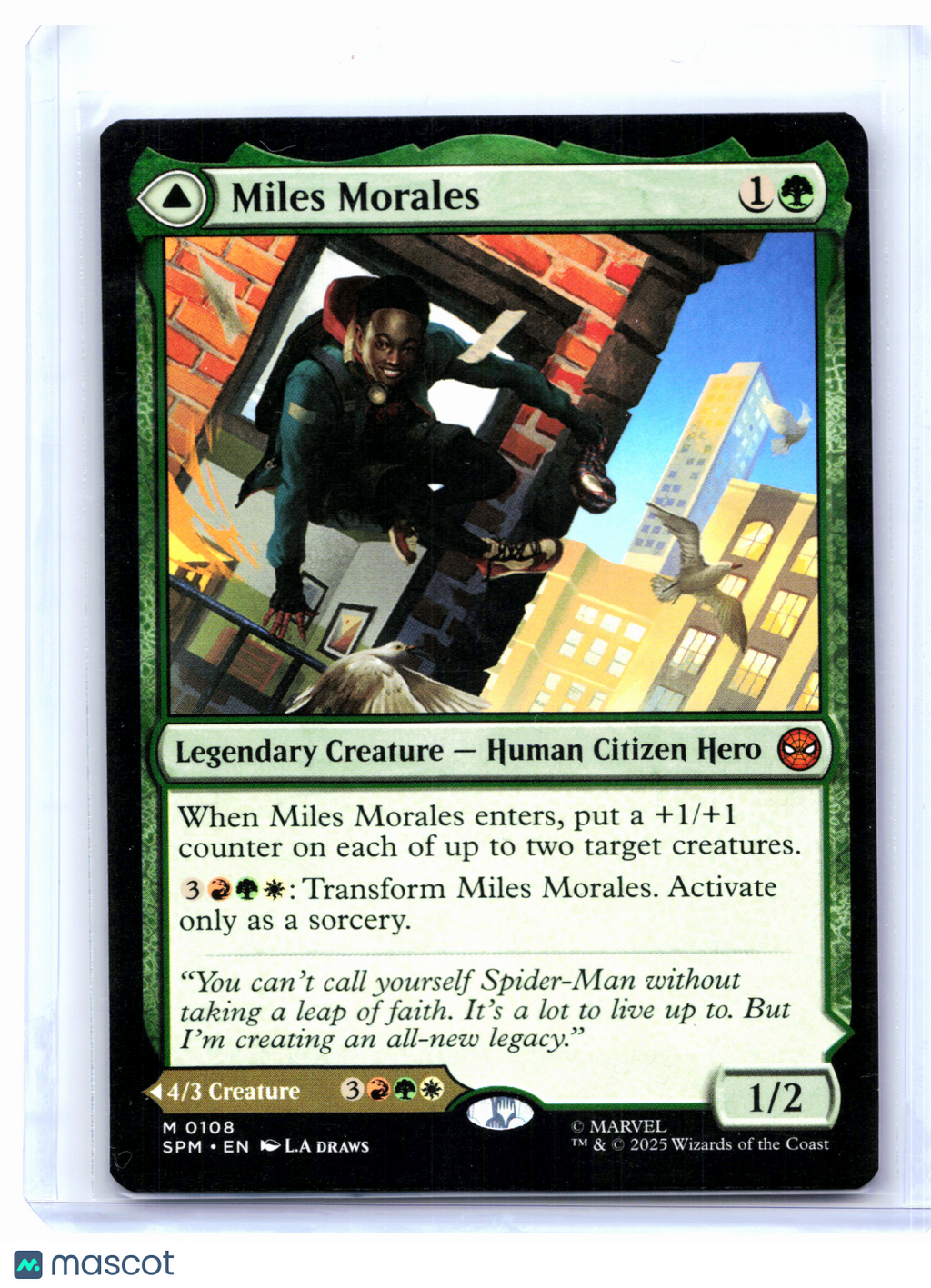 2025 Magic: TG—Miles Morales // Ultimate Spider-Man #0108 SPM—Mythic Nonfoil