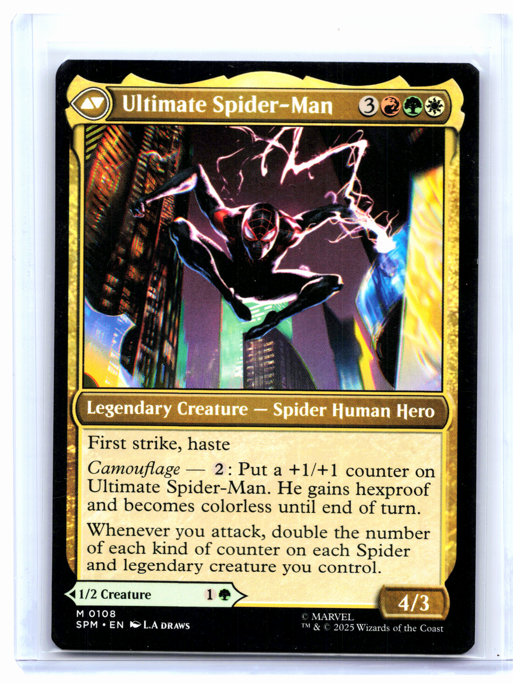 2025 Magic: TG—Miles Morales // Ultimate Spider-Man #0108 SPM—Mythic Nonfoil