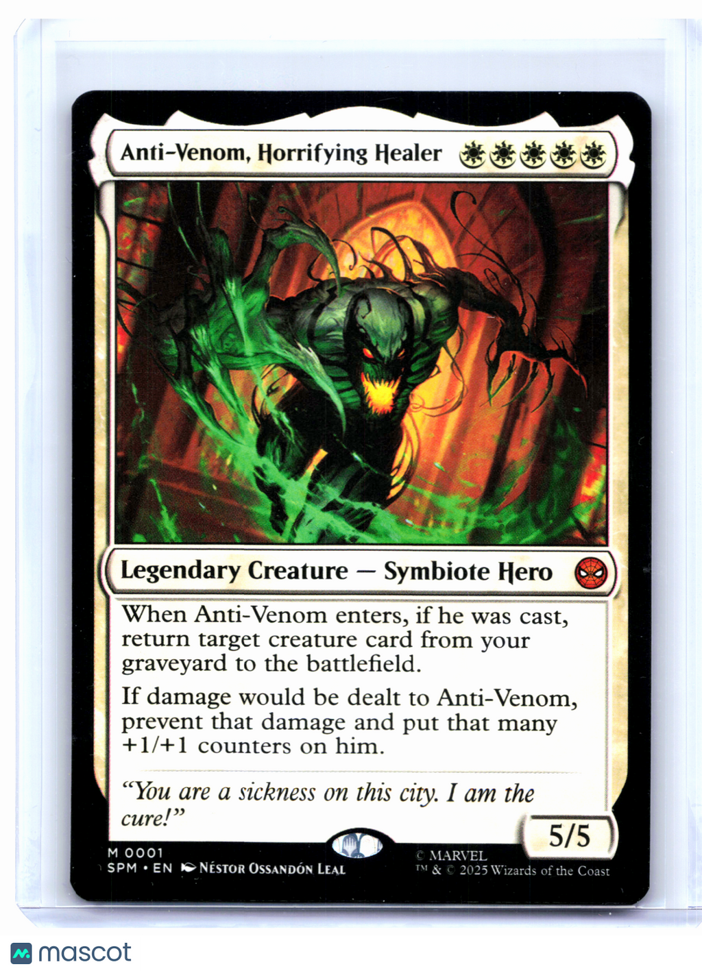 2025 Magic: TG—Anti-Venom, Horrifying Healer #0001 SPM—Mythic Nonfoil