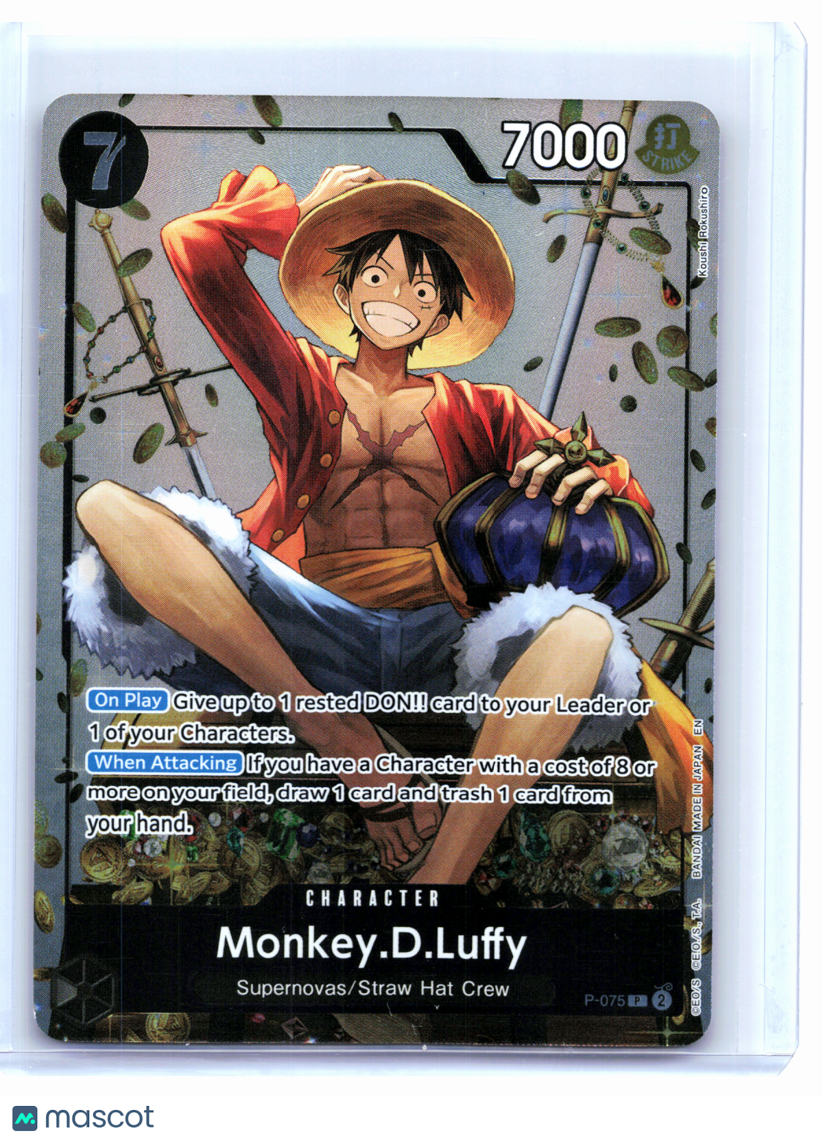 2026 One Piece Card Game—Monkey.D.Luffy #P-075 Tin Pack Set Vol. 2—Promo Foil
