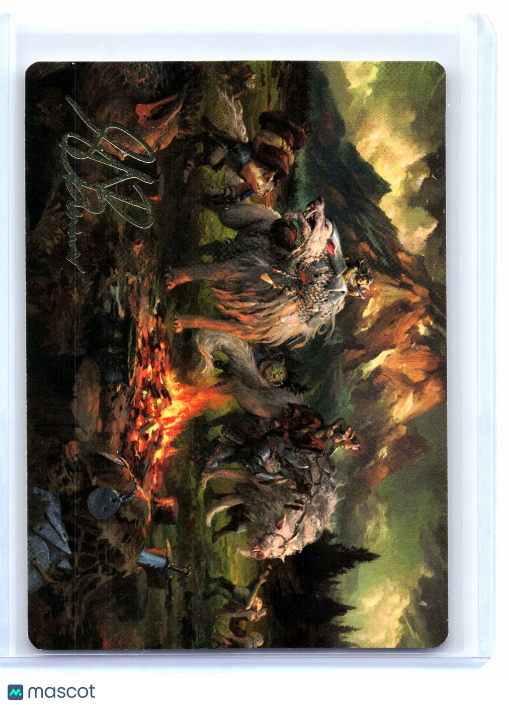 2026 MTG—Mount Gundabad Mobilizes #54/54 The Hobbit Art Series—Gold Signature
