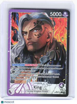 2024 One Piece Card Game—King (057) (Parallel) #OP08-057 Two Legends—Leader Foil