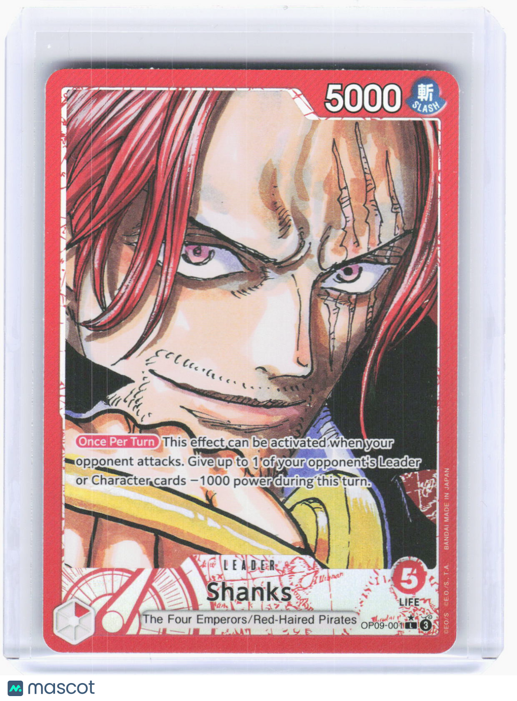 2024 One Piece CCG—Shanks (001) (Parallel) #OP09-001 —Leader