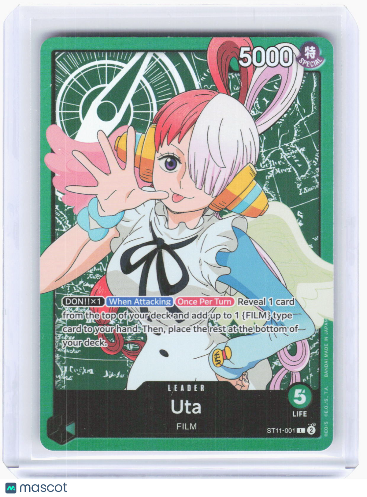 2024 One Piece CCG—Uta (001) #ST11-001 Starter Deck 11: Uta—Leader Foil