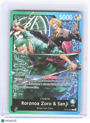 2024 One Piece Card Game—Roronoa Zoro & Sa #ST12-001 Starter Deck 12—Leader