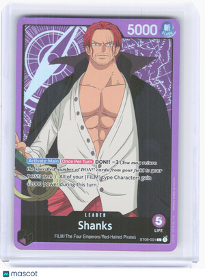 2022 One Piece Card Game—Shanks #ST05-001 Starter Deck 5: Film Edition—Leader