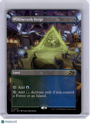 2025 Magic: TG—Willowrush Verge #375 Aetherdrift—Rare Nonfoil (Borderless) [LP]